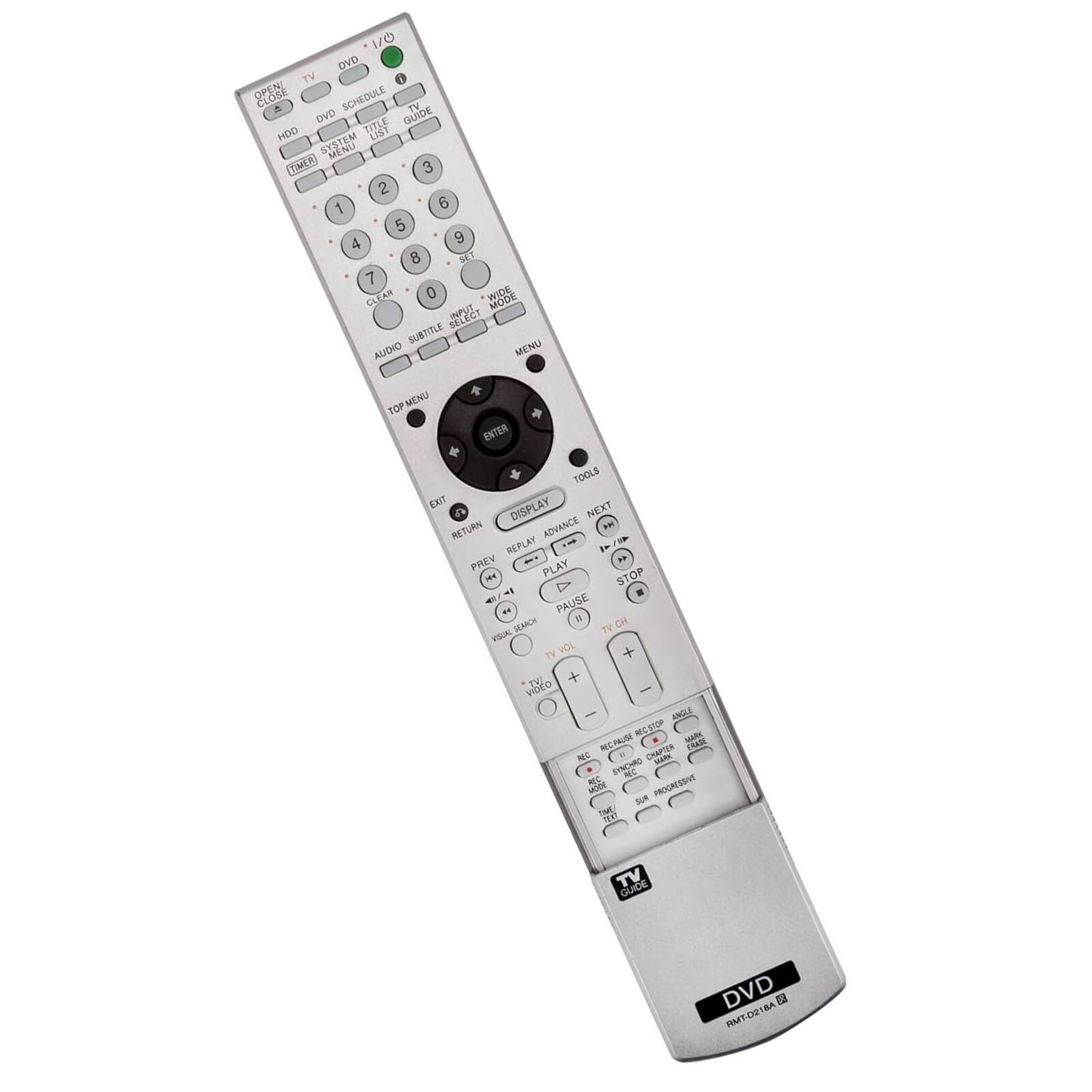 Sure, here is the corrected and grouped text from the image:

---

**Top Section:**
- OPEN
- TV
- DVD
- SCHEDULE
- GUIDE
- HOD
- UST
- GANDE
- TIMLR
- 3
- 2
- 1
- E
- 5
- 4
- 9
- 8
- SEI
- 7
- N
- 0
- WIDE
- MODE
- SELECT
- SUBTITLE
- AUDIO
- MENU
- TOP MENU
- ENTER
- TOOLS
- EXT
- DISPLAY
- NEXT
- RETURN
- ADVANCE
- REPLAY
- PREV
- PLAY
- STOP
- PAUSE
- SEARCH
- TV
- VOL
- VIDEO
- ANG
- NCSTO
- M
- CHAPTER
- FAGI
- NC
- MAR
- SYNCHIC
- m
- PROGRESSIVE
- shee
- SUR
- TM
- TV GUIDE
- DVD
- AMTDG18A

**Middle Section:**
- DVD
- TV
- SCHEDULE
- GUIDE