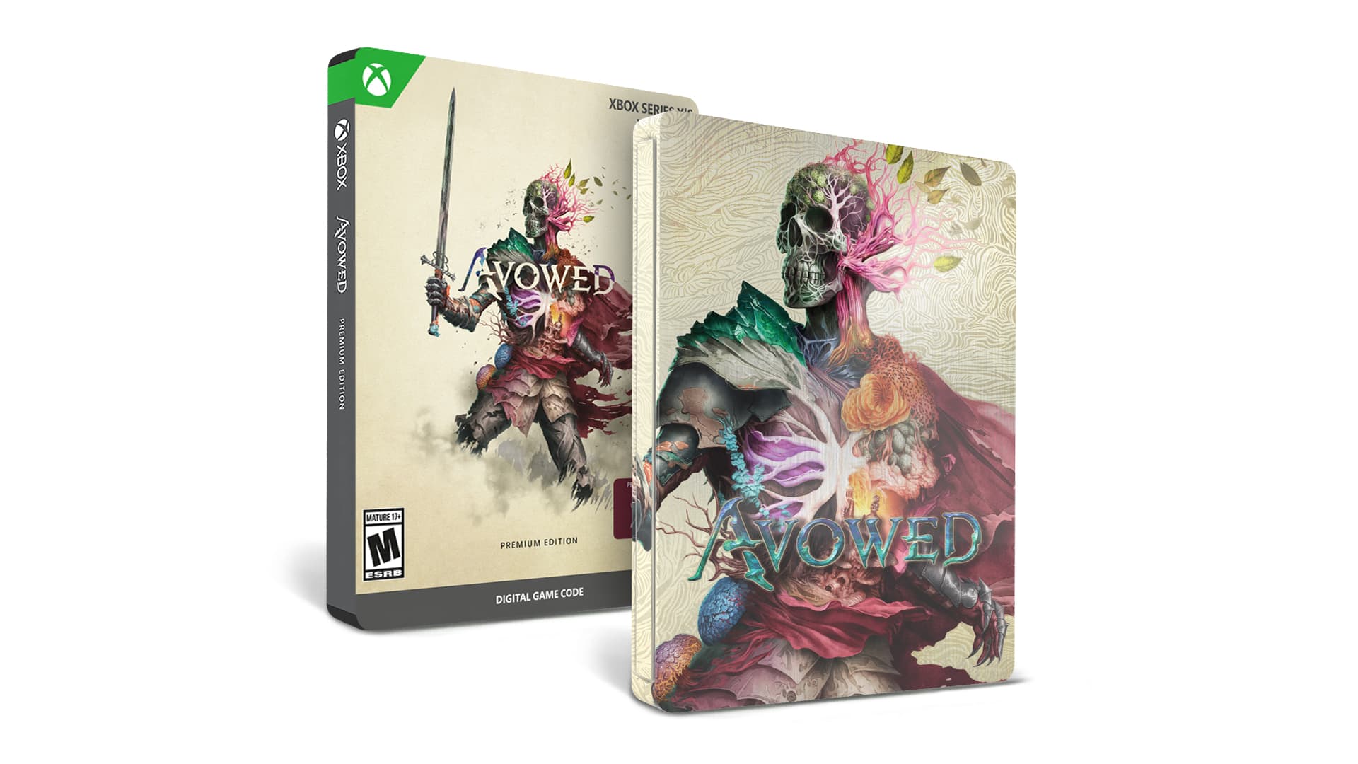 XBOX AVOWED PREMIUM EDITION XBOX SERIES X MATURE -17+ ESRB E PREMIUM EDITION GAME CODE DIGITAL AVOWED