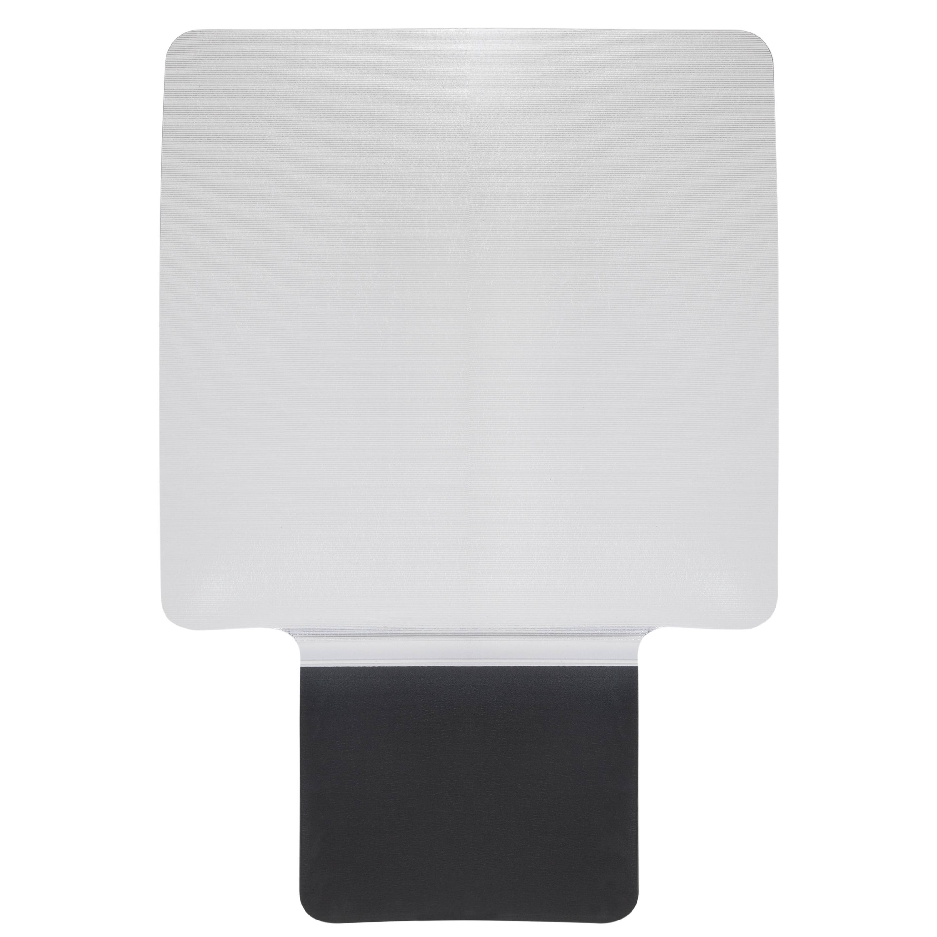 Alt View 5. Emma + Oliver - Ergonomic Sit or Stand Chair Mat with Hinged Cushioned Mat - Anti-Fatigue Mat - Black and Clear.