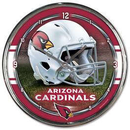 WinCraft - Arizona Cardinals Chrome Wall Clock - Multicolor