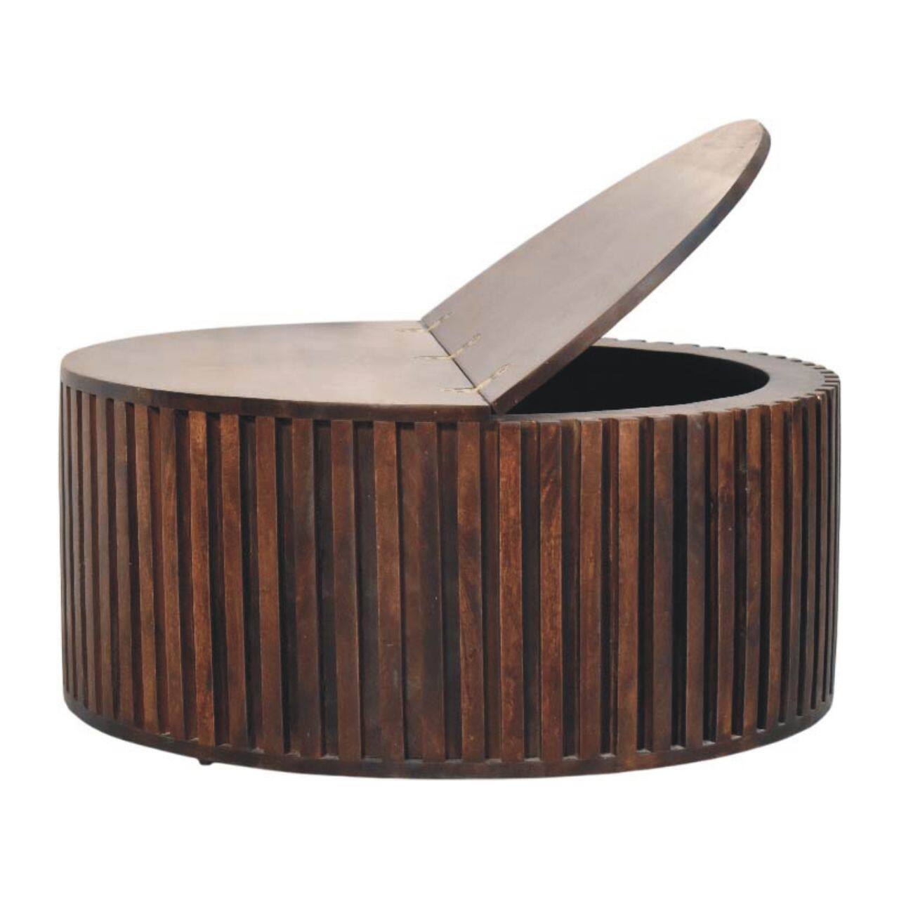 Alt View 6. Artisan Furniture - Artisan Furniture Solid Wood Orion Slatted Coffee Table - Brown.