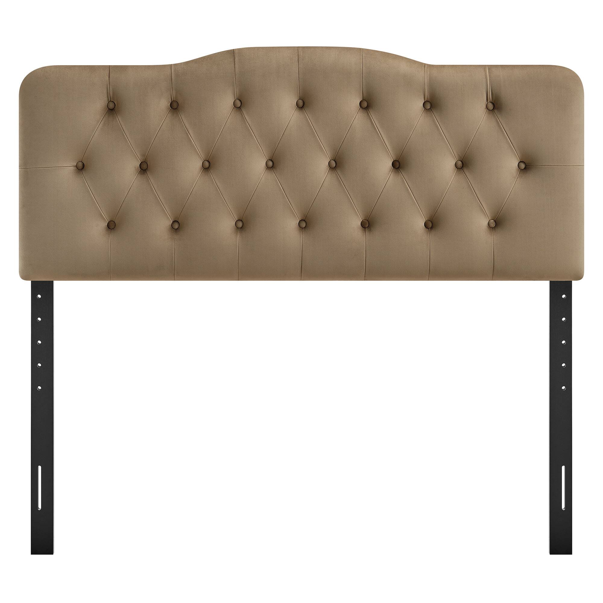 Alt View 2. Modway - Annabel Diamond Tufted Performance Velvet Headboard by Modway - Taupe.