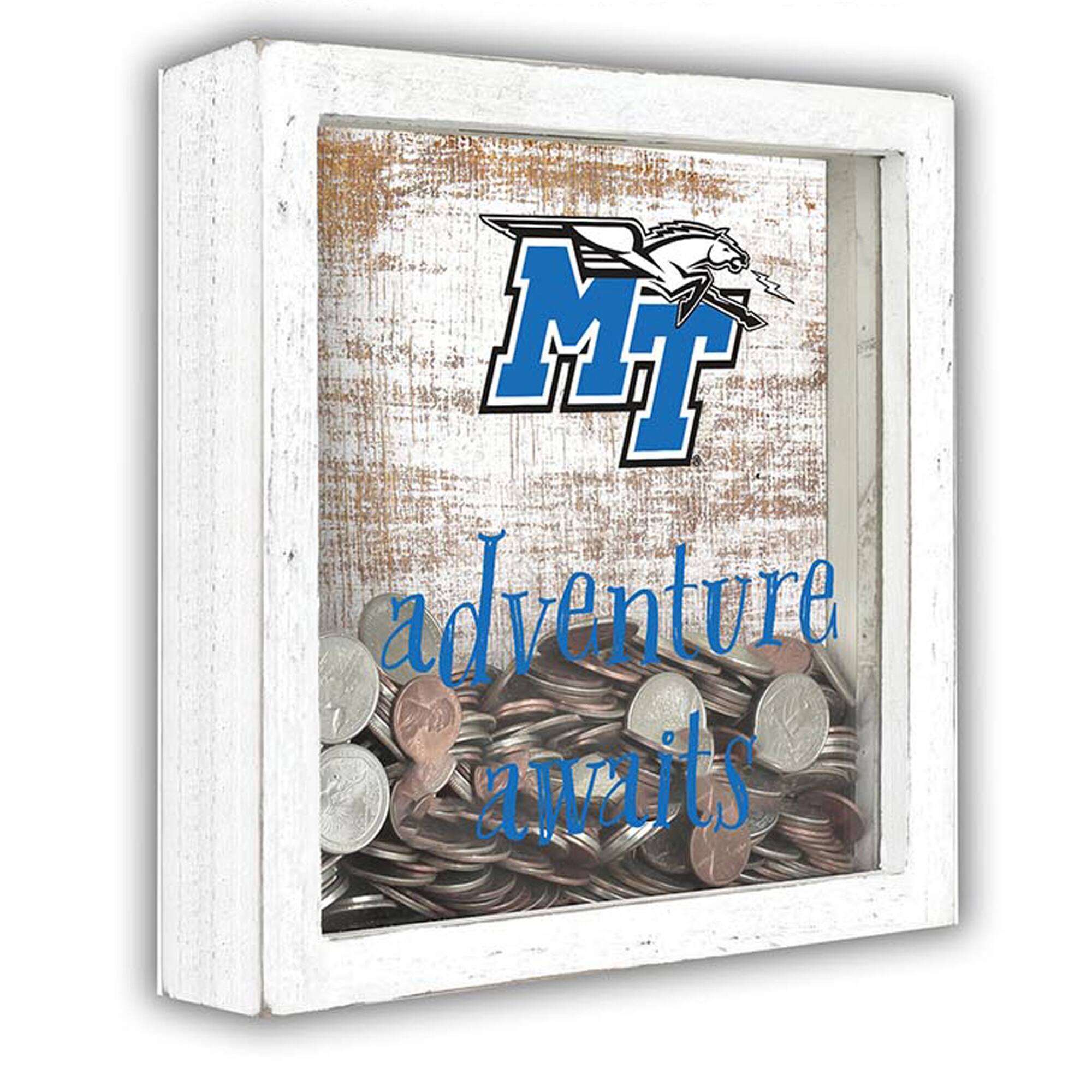 Alt View 1. Fan Creations - MTSU Blue Raiders 14'' x 13'' Adventure Awaits Money Box - Multicolor.
