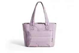 Bagsmart - Puffer 8.3L Small Tote, Lightweight Water-Resistant Tote with 13.1" Laptop Compartment for Daily Commute - Lilac