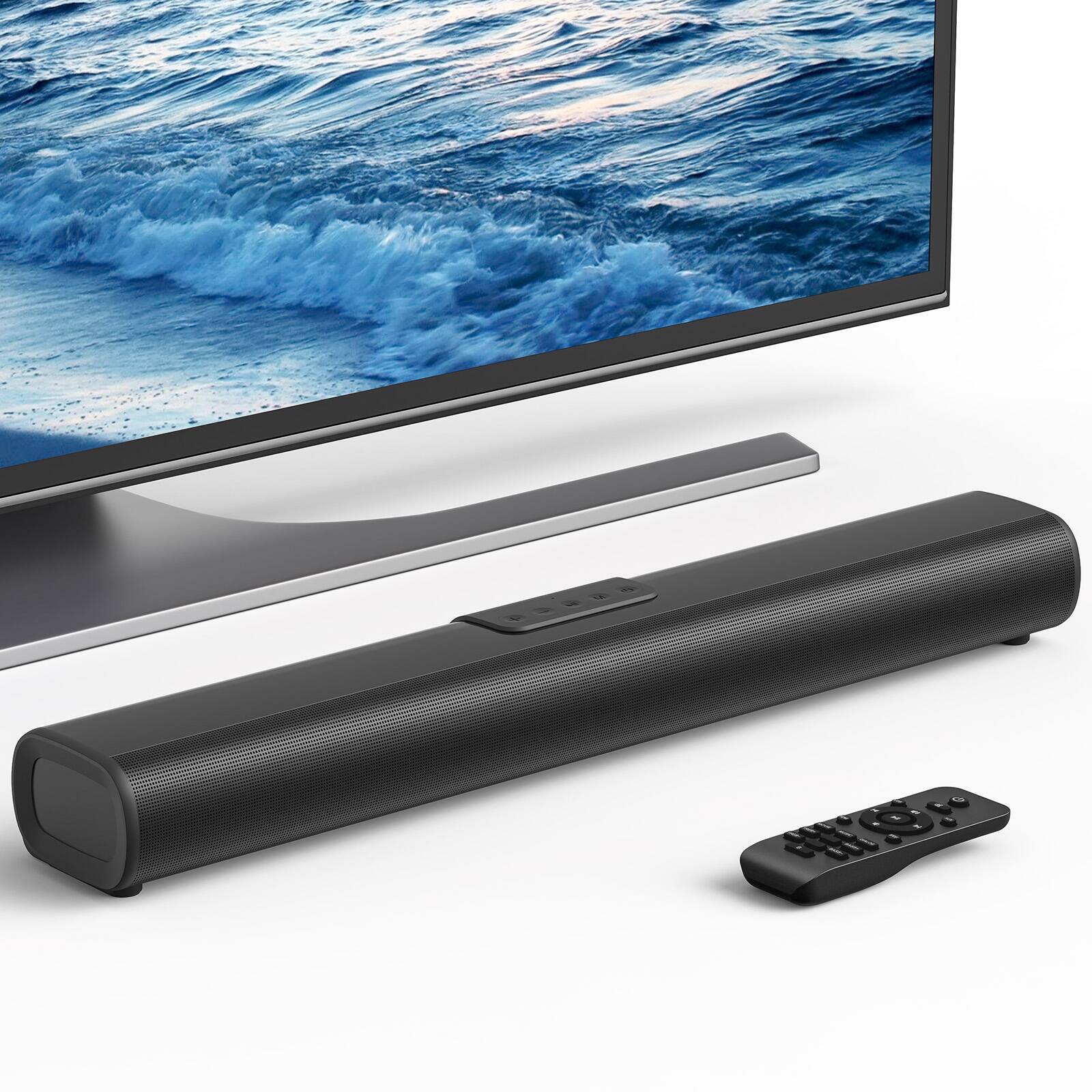 Alt View 6. Sugift - Sound Bar for TV with 3D Surround Sound and Dual Bass Technology.