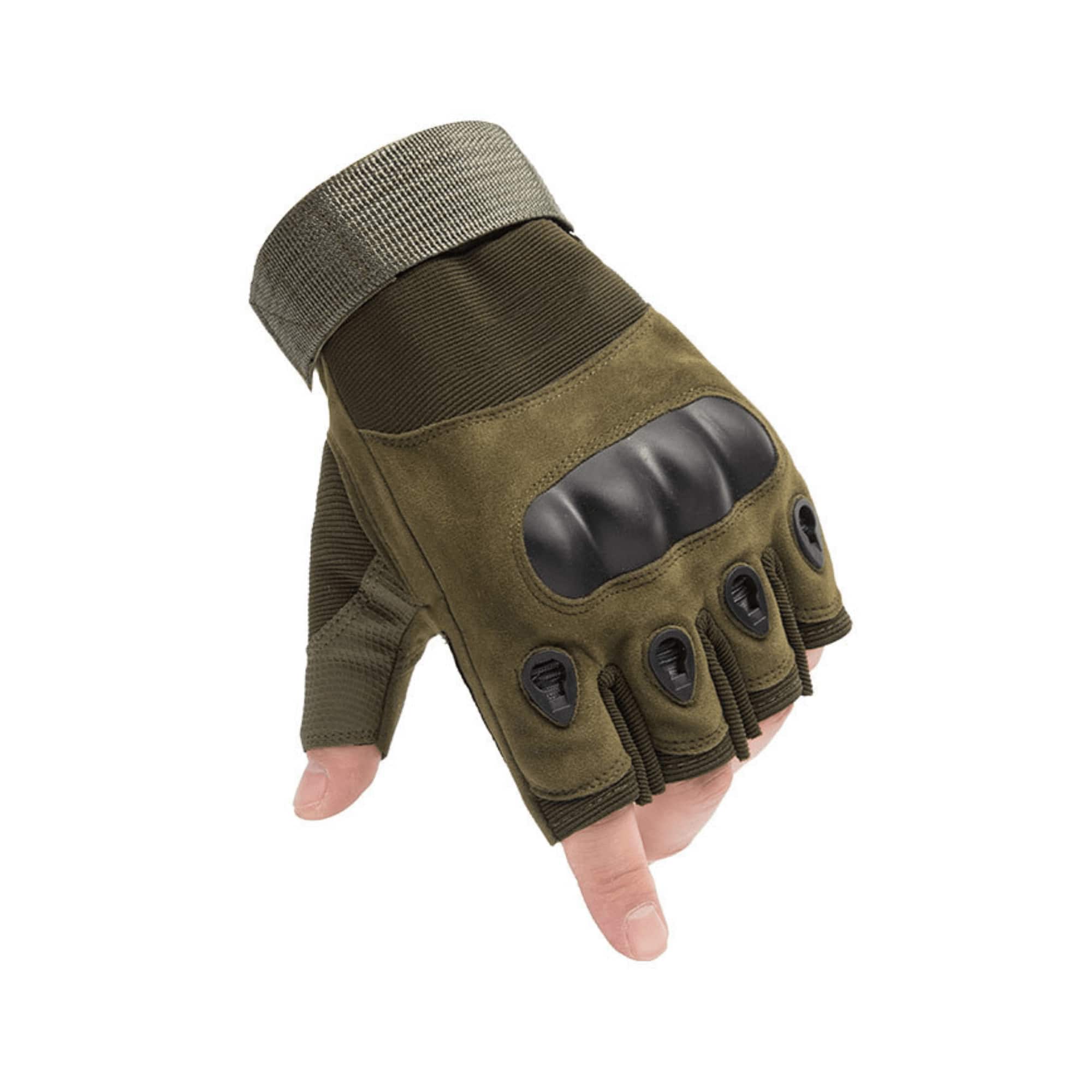 JupiterGear - Tactical Military Fingerless Airsoft Gloves for Outdoor Sports, Paintball, and Motorcycling - Green price history on PriceWatchPro