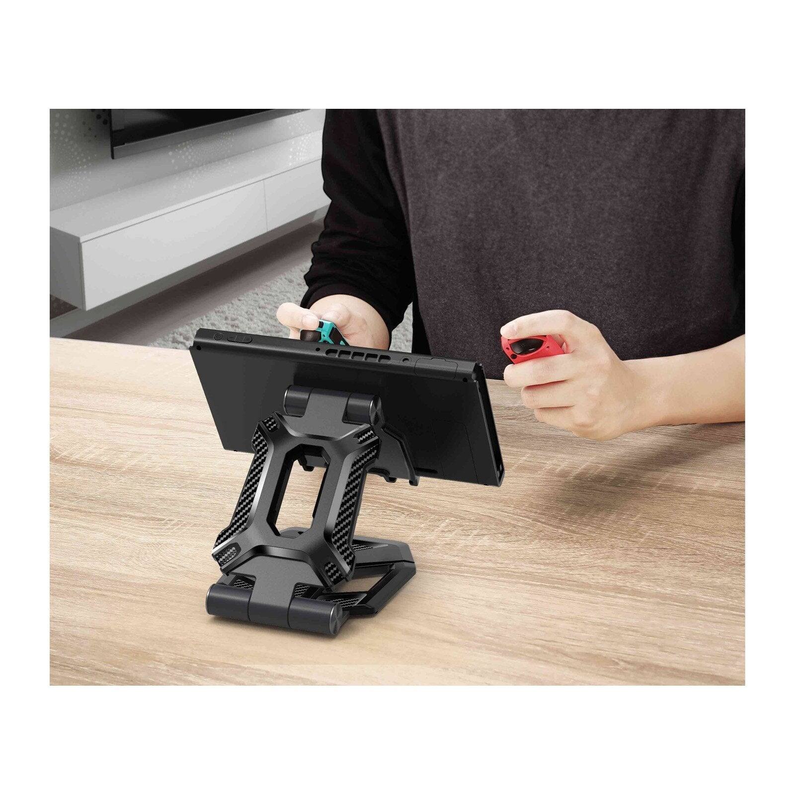 Alt View 4. SUPCASE - Universal Foldable Heavy-Duty Phone Stand – Adjustable, Portable, Multi-Angle Support for Smartphones & Tablets - Black.