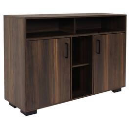 Sunnydaze - 48.5" Anthony Sideboard Storage Buffet Cabinet with Shelves - Coffee Brown