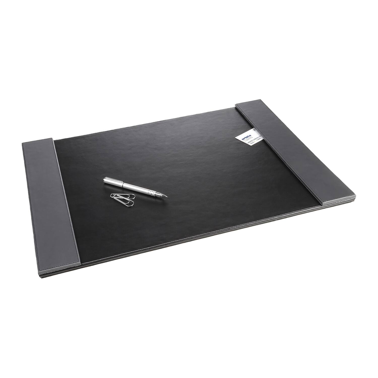Alt View 2. Artistic - Leatherette Desk Pad with Fold-out Side Rails for Professionals, 24" x 19".