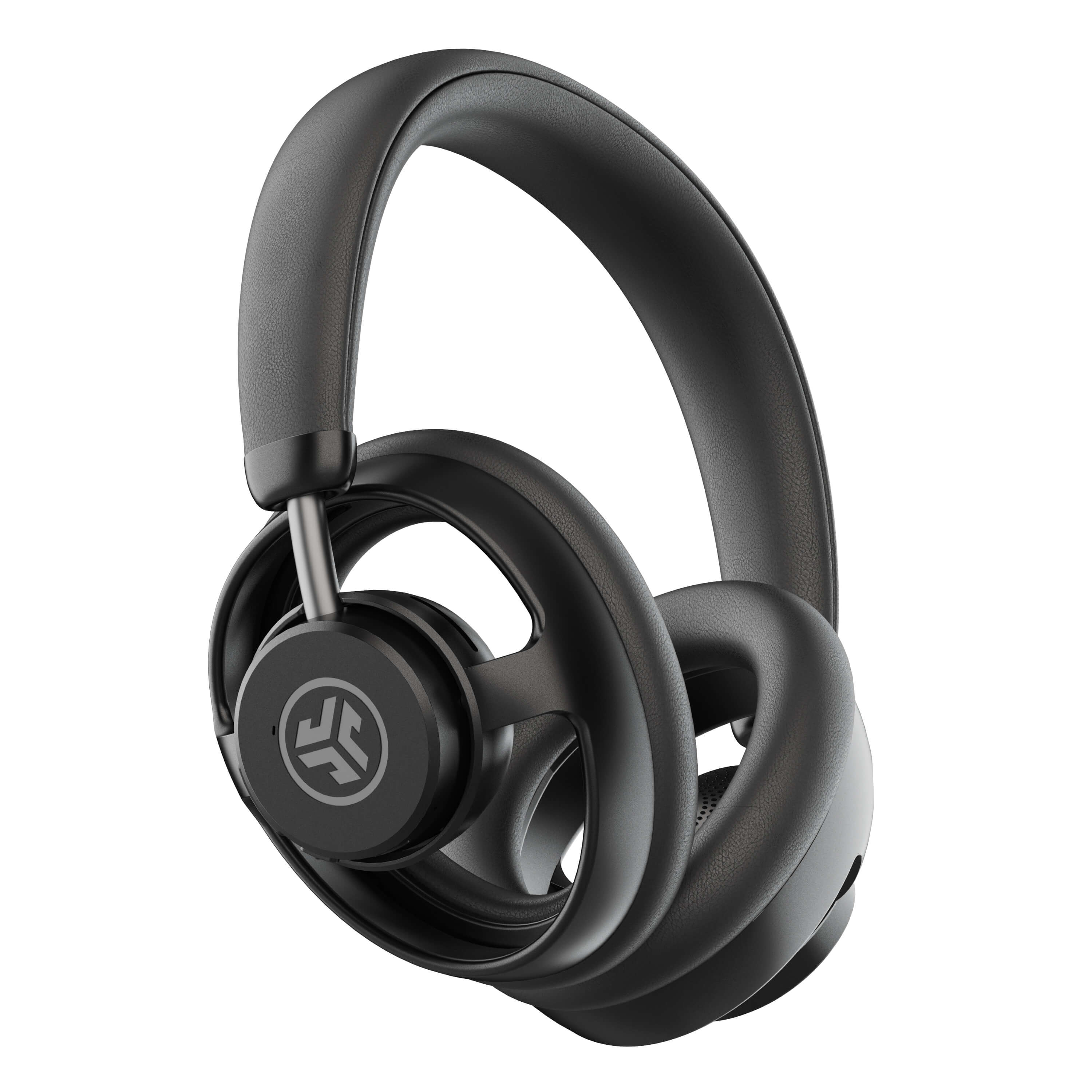 Front. JLab - JBuds Open Wireless Open-Ear Headphones - Black.
