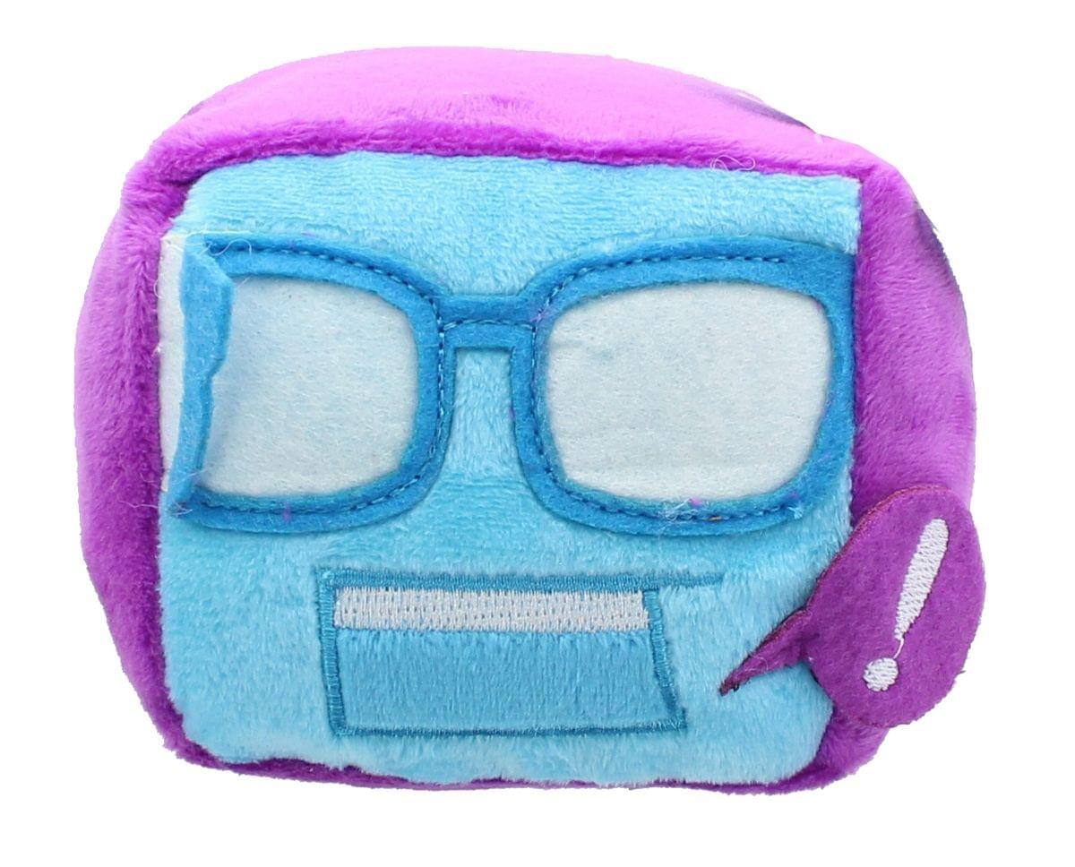 Front. Nerd Block - Nerd Block Cube Plush, Purple.