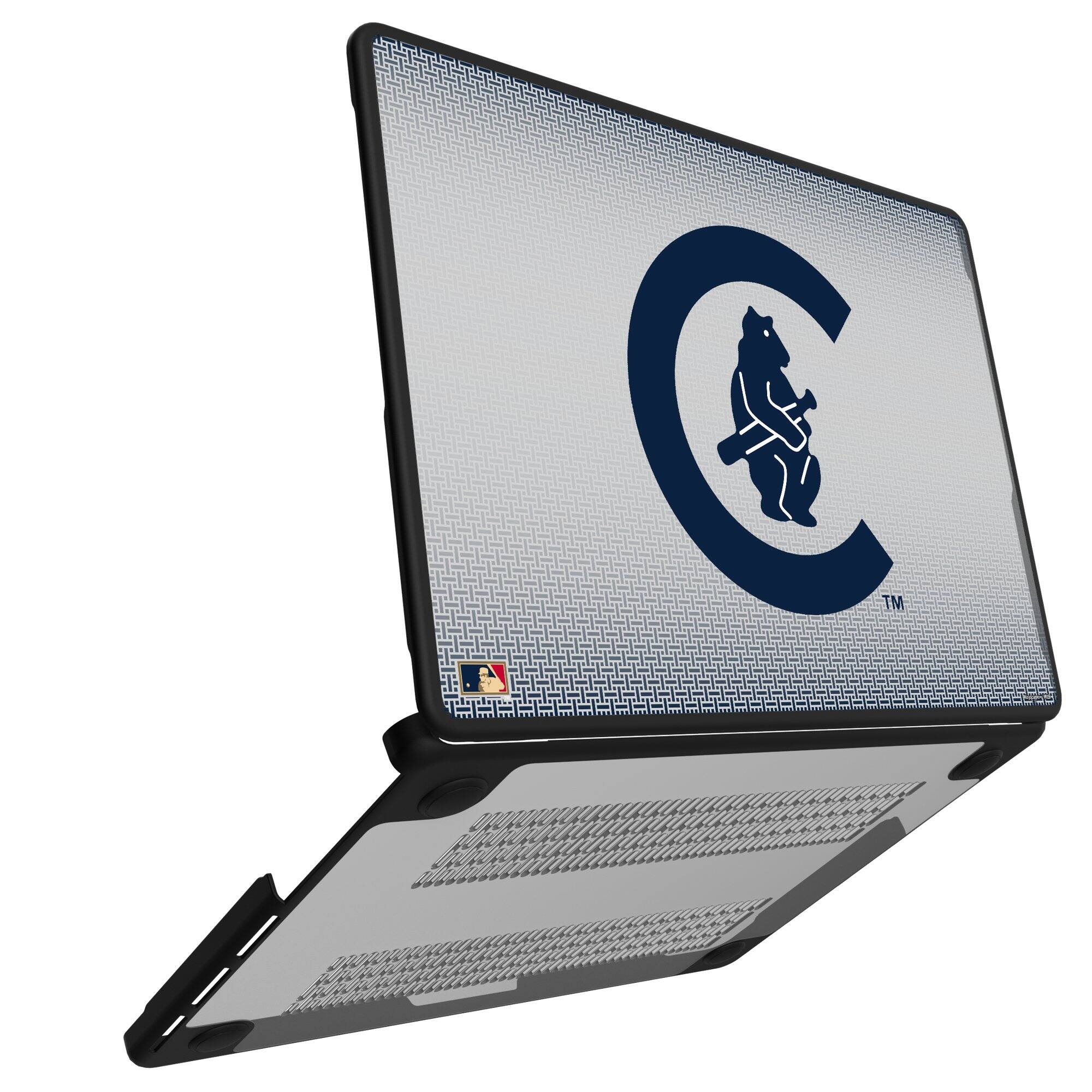 Alt View 1. Keyscaper - Chicago Cubs Linen MacBook Case - Air 13 in - Multicolor.