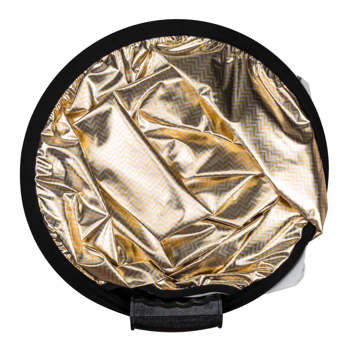 Alt View 3. Glow - Glow Circular Collapsible Reflector with Handles (42", Wave Gold/White).