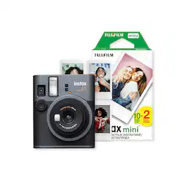 Fujifilm - Instax Mini 41 Black Instant Camera Bundle with 20 Exposure Pack