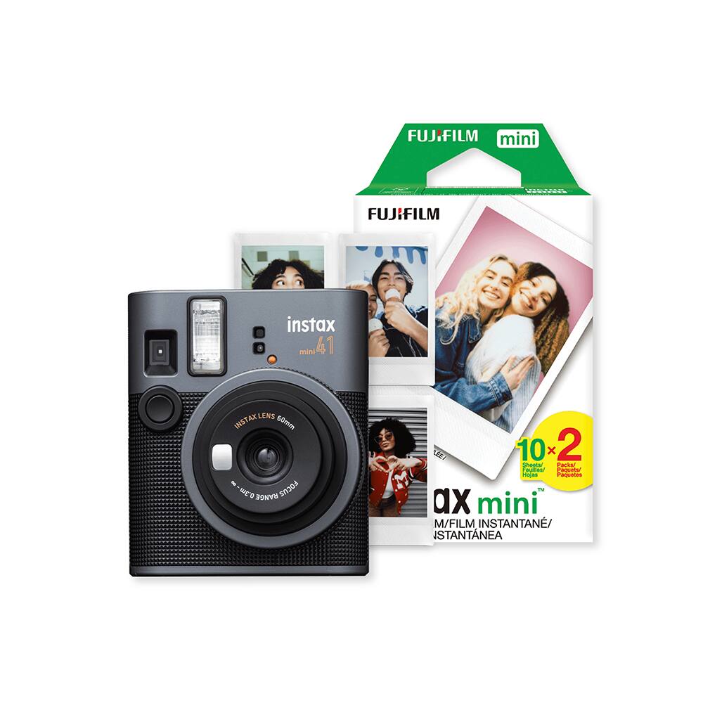 FUJIFILM mini VARGIRA  
FUJIFILM instax mini 41  
INSTAX LENS 60mm - 0.3m RANGE FOCUS  
LSI 10x  
2 Sheetar ache! Foules zalaveter nojas Pequetes m ax mini  
M/FILM INSTANTANÉ/INSTANTANEA
