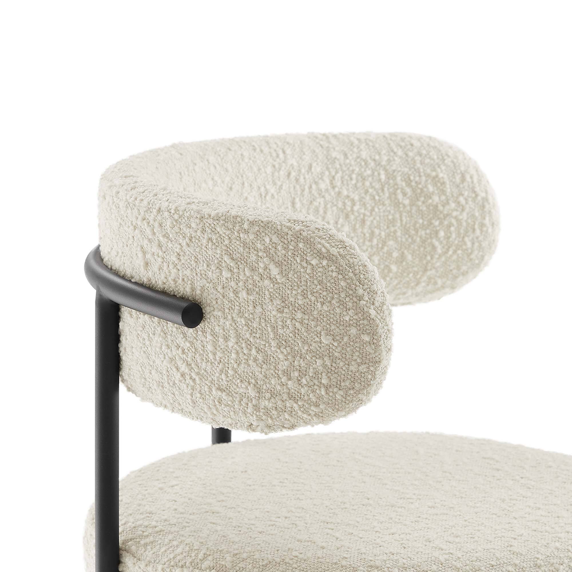 Alt View 4. Modway - Albie Boucle Fabric Counter Stools Set of 2 by Modway - 0.