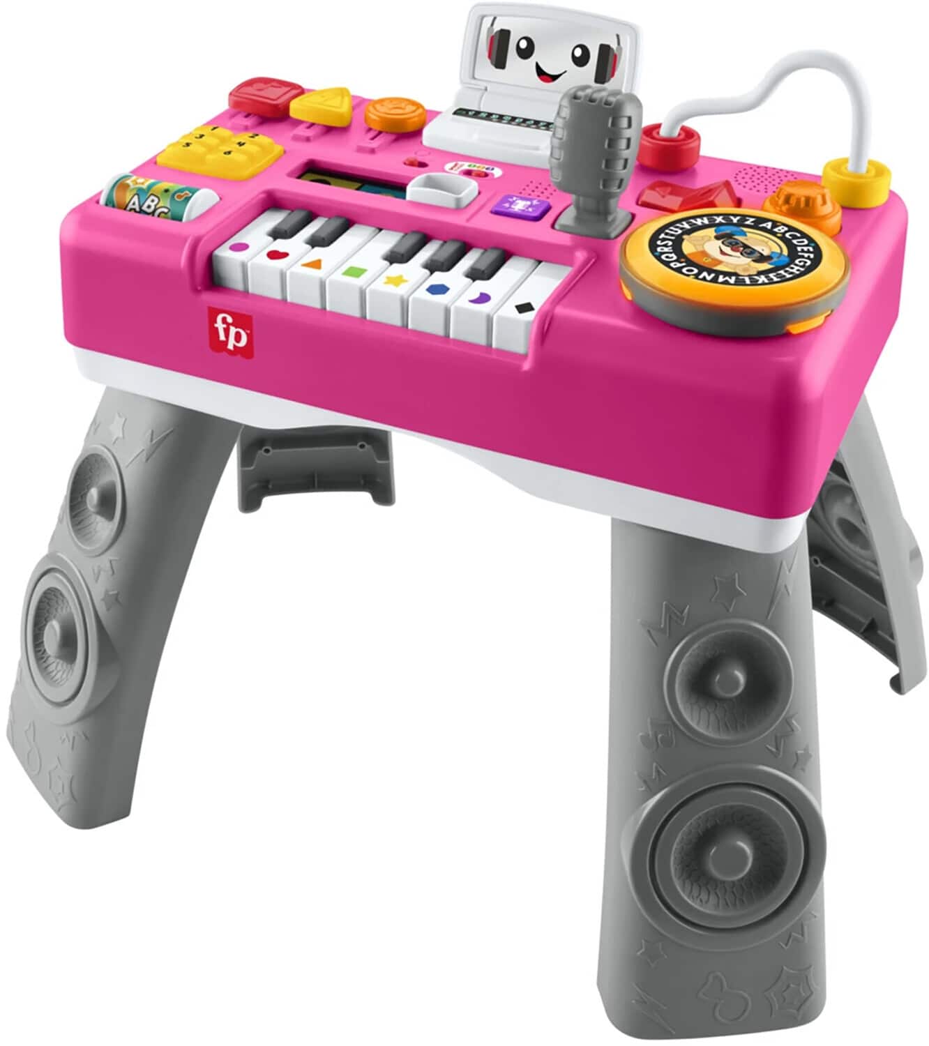 Fisher Price Laugh & Learn Mix & Learn DJ Table, Pink COLLECTIBLES