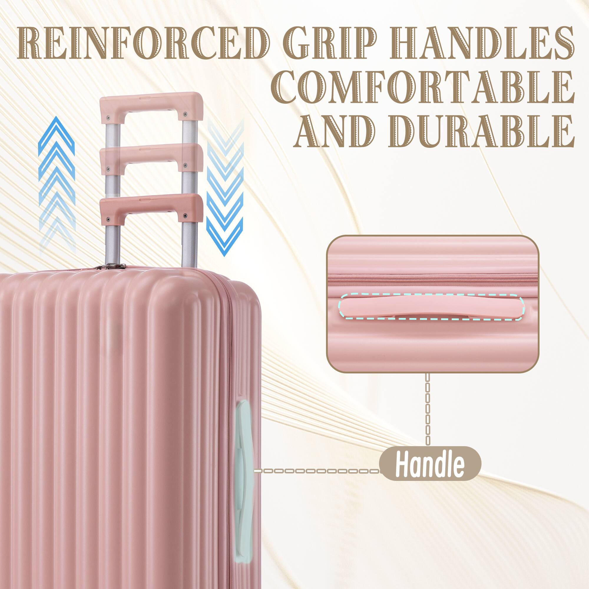 REINFORCED GRIP HANDLES COMFORTABLE AND DURABLE

Handle