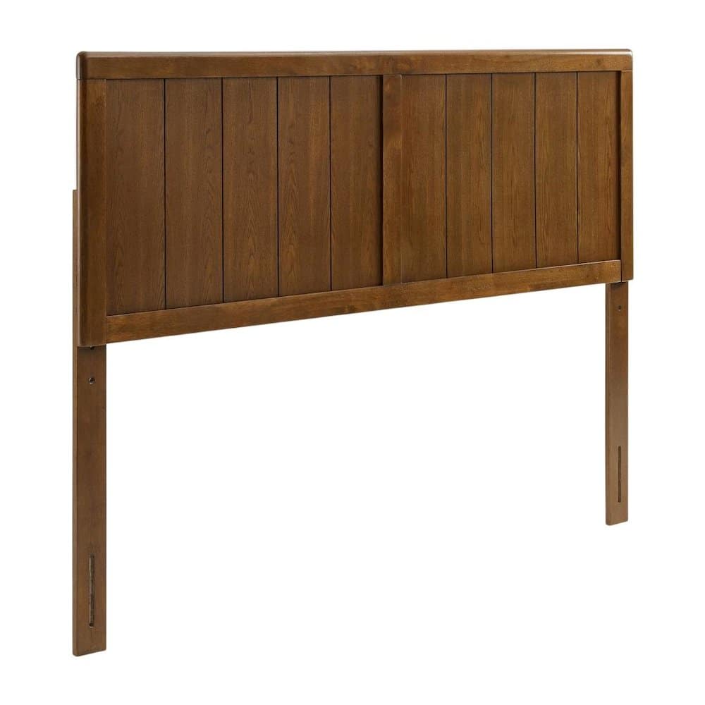 FurniFact - Wood Queen Headboard with Classic Design and Durable Construction - Brown