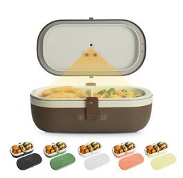 UVI - Plus Lunchbox – Portable Self-Heating Lunch Box with UV Sanitizer & USB-C Charging - Coffee Bean