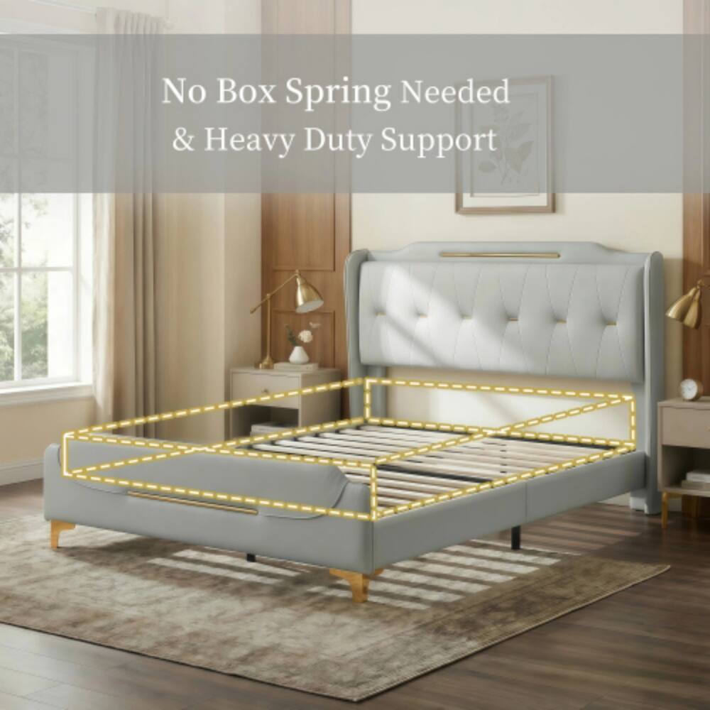 No Box Spring Needed & Heavy Duty Support