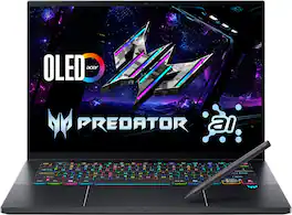 Acer - Predator Triton – 14.5" OLED Gaming Laptop - Intel Core Ultra 9 288V 2024 - NVIDIA RTX 5070 – 32GB Memory – 1TB Storage - Charcoal Black