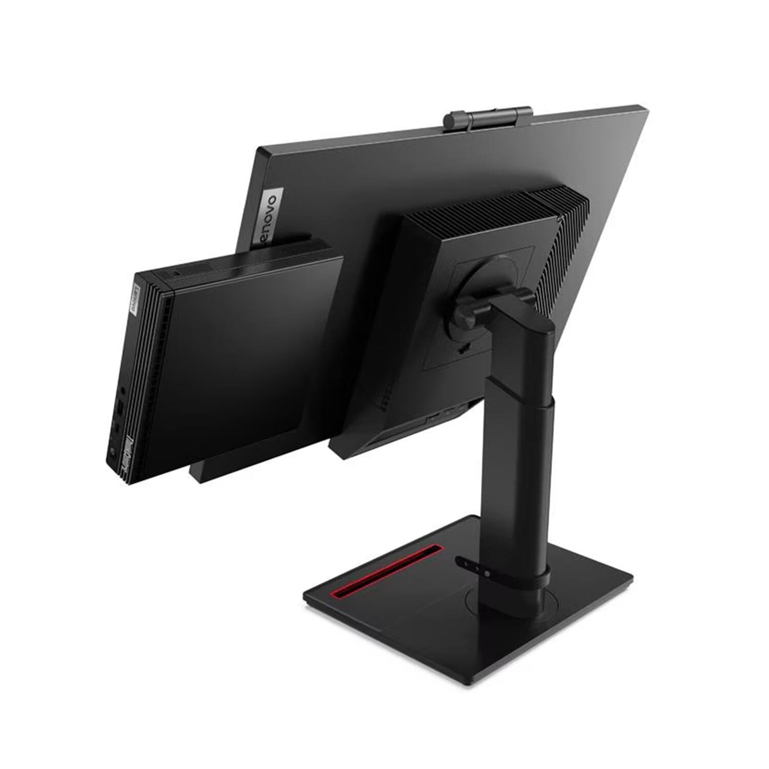 Alt View 9. Lenovo - Lenovo ThinkCentre M75q Mini Desktop (Ryzen 5 PRO 5650GE, 32GB, 1TB SSD, AMD Radeon, WiFi 6, Win 11 Pro) w/USB Hub - Black.