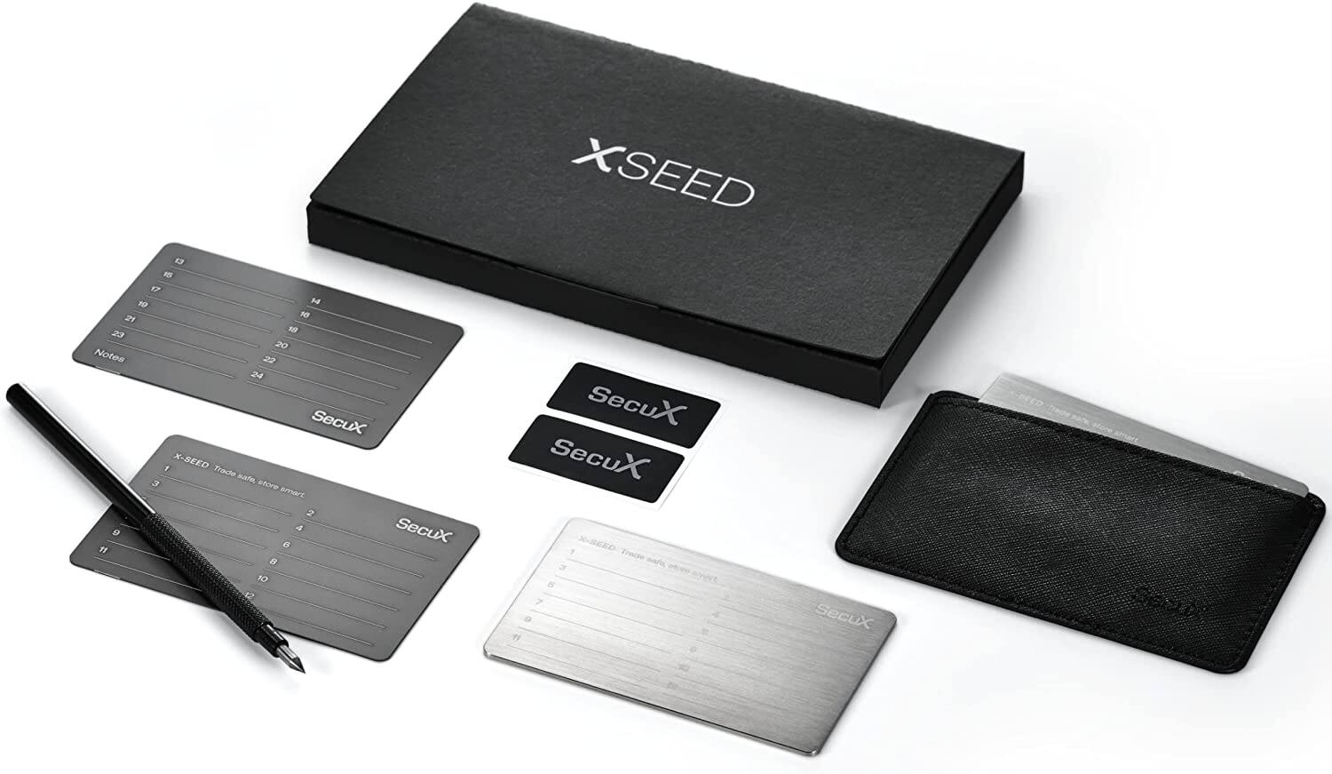 SecuX - – XSEED - Secure Bitcoin Wallet Crypto Seed Storage Steel Plate - Compatible with SecuX, Ledger, Trezor