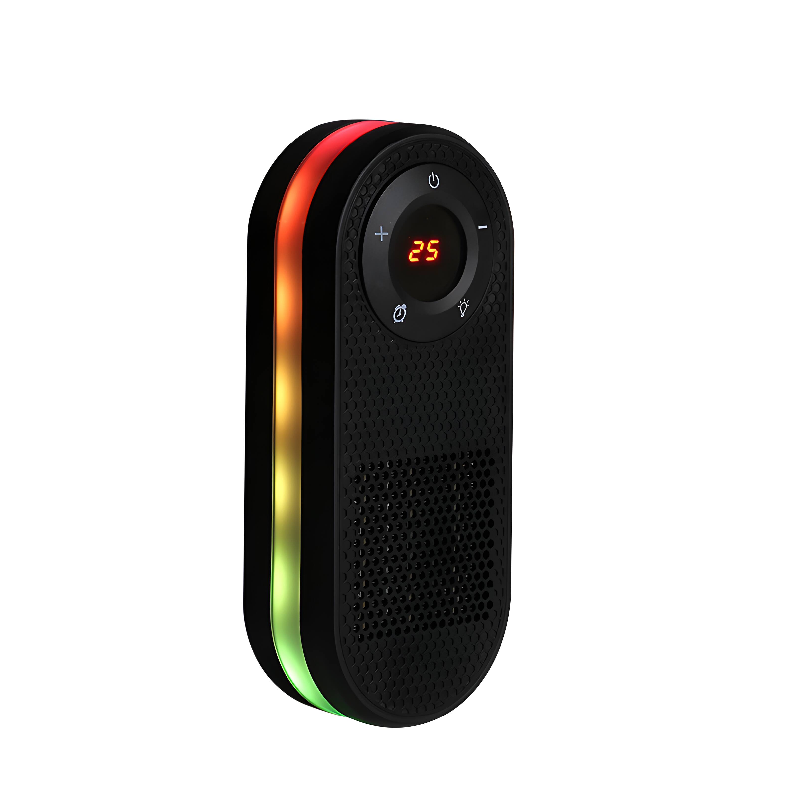 Front. Cluzine - Wall-Mount Heater, 3S Fast Heat, Remote Control, 5-Color Night Light, Overheat Protection.