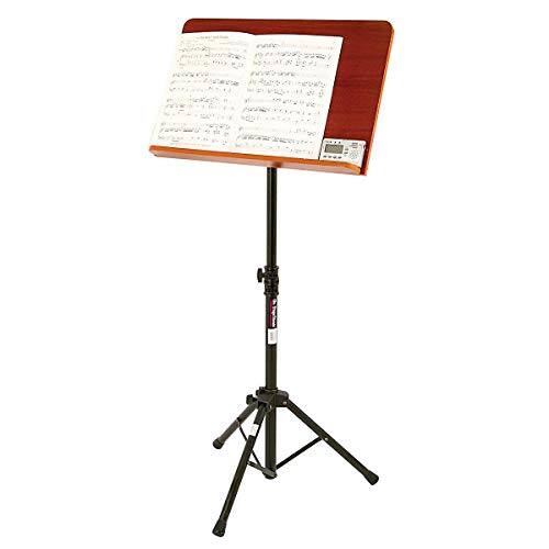 Alt View 9. On Stage Stands - On-Stage SM7312W Conductor Music Stand with Wide Wooden Bookplate - Black.