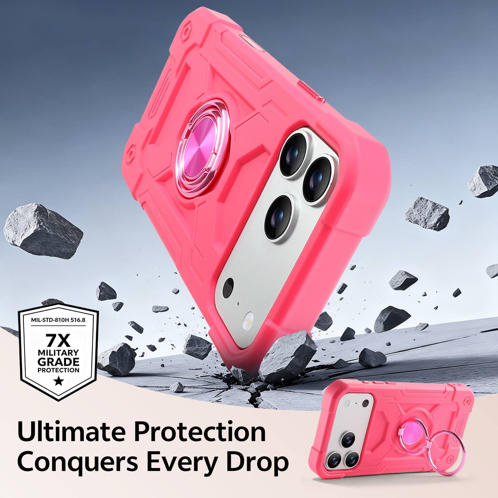 MIL-STD-810H 516.8 7X MILITARY GRADE PROTECTION

Ultimate Protection Conquers Every Drop