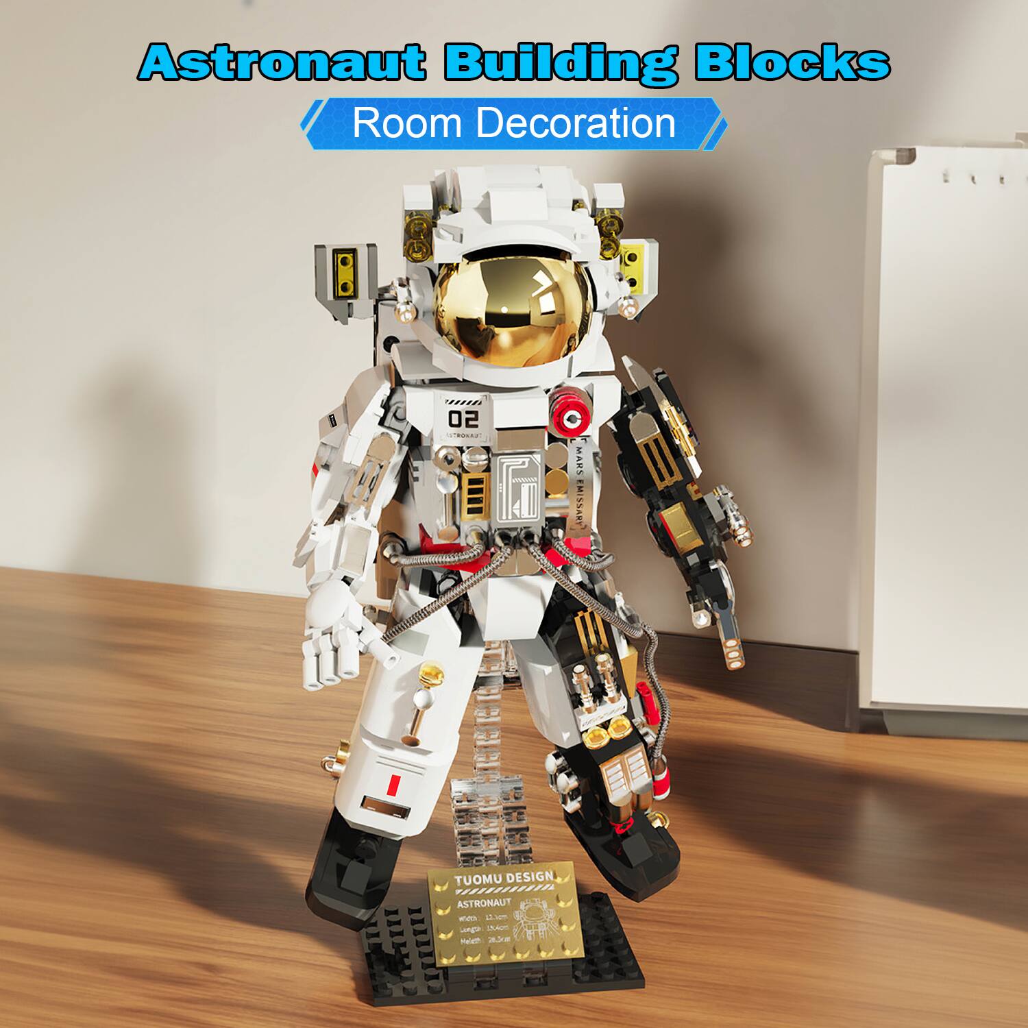 Astronaut Building Blocks Room Decoration

02 STROKAJO

MARS EMISSARY

TUOMU DESIGN, www.m ASTRONAUT Rith. 12.00 NACTO Mele