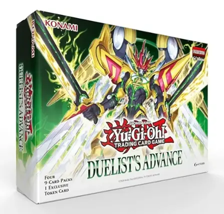 Konami Yu-Gi-Oh! Card Game Trading Duellist's Advance Box Set. Four 9-Card Packs and Exclusive Token Card.