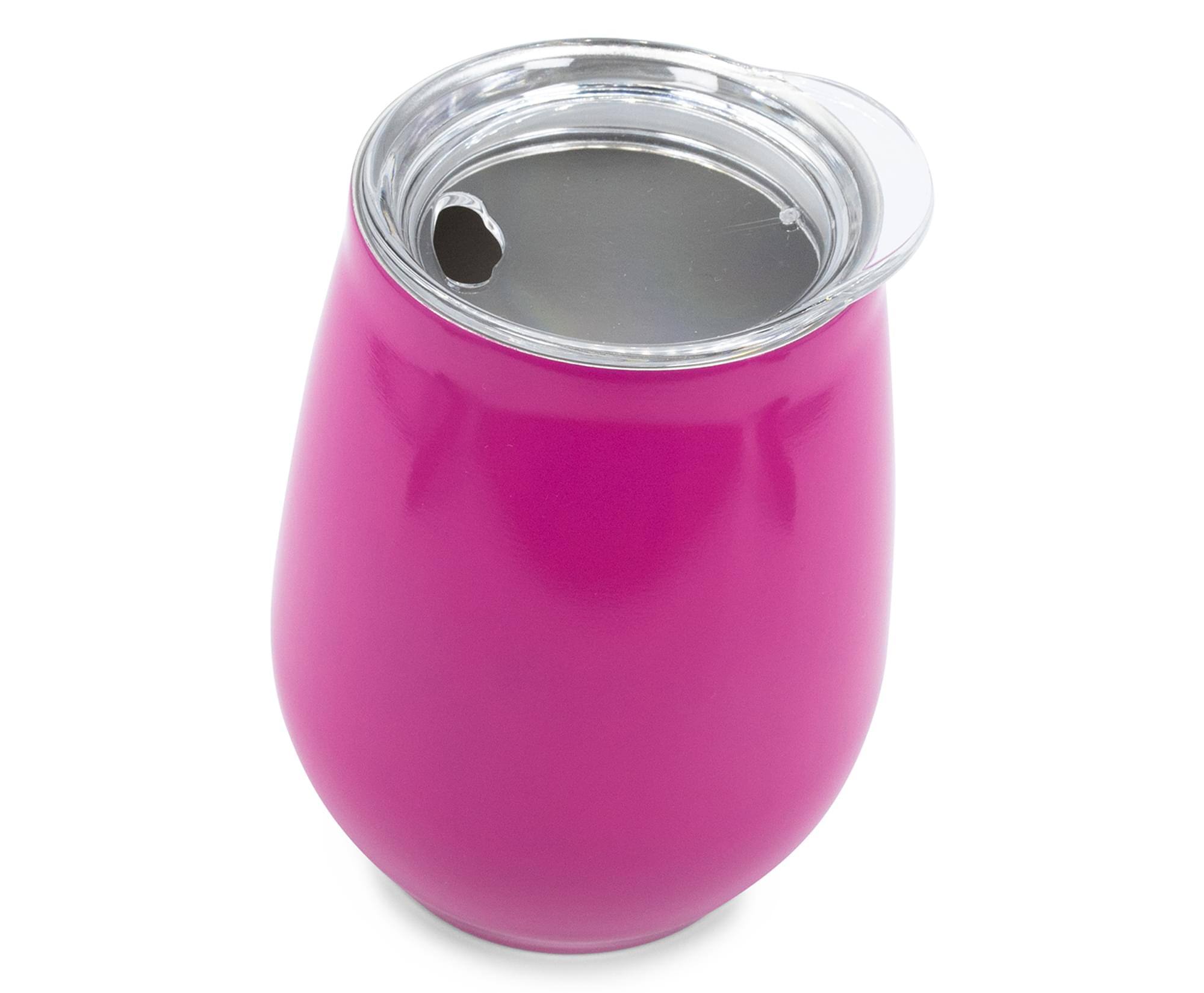 Alt View 1. Silver Buffalo - The Golden Girls "Squad Goals" 10-Ounce Stainless Steel Stemless Tumbler w/ Lid - Purple.