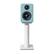 Alt View 3. Kanto - 9" Universal Desktop Speaker Stands with Cable Management, Pair - White.