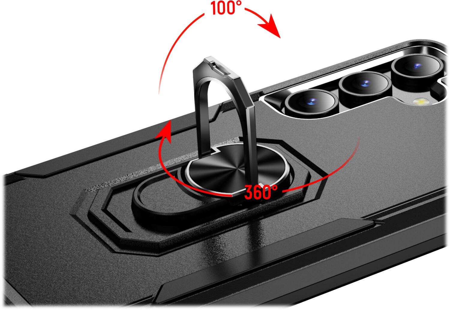 Alt View 14. SaharaCase - ArmorPro Kickstand Case for Samsung Galaxy S24 - Scorpion Black.