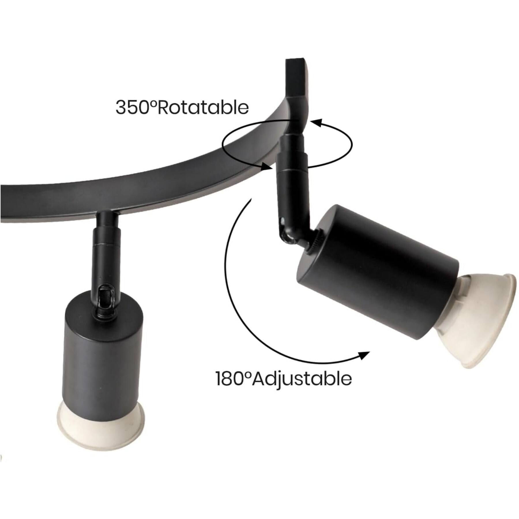 350° Rotatable  
180° Adjustable