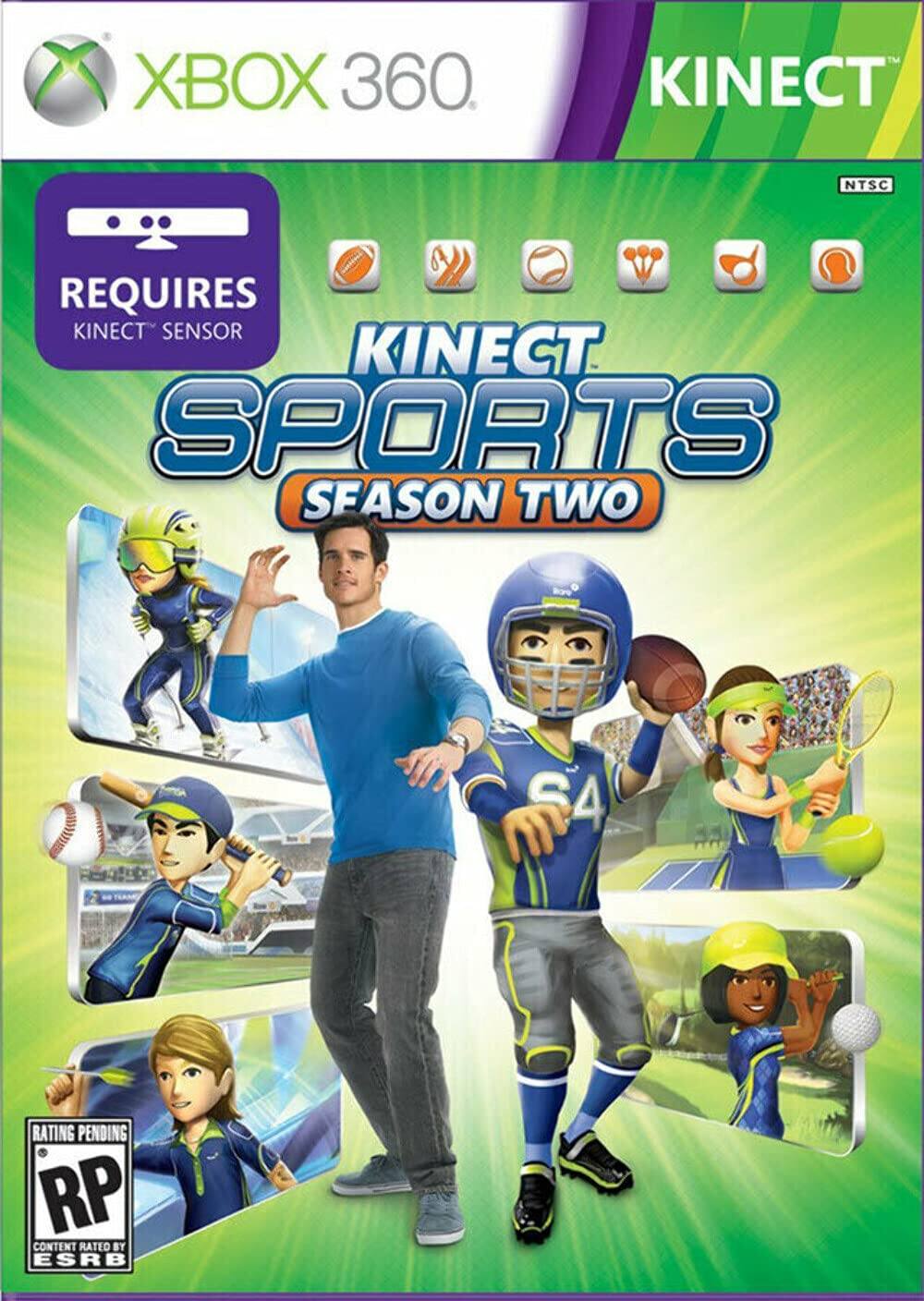 XBOX 360 KINECT NTSC  
REQUIRES KINECT SENSOR  
KINECT SPORTS SEASON TWO  
RATING PENDING RP CONTENT RATED BY ESRB
