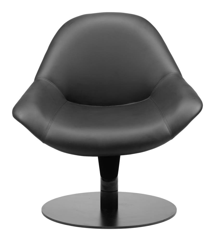 Angle. Hivvago - Poole Accent Chair Black - Black.