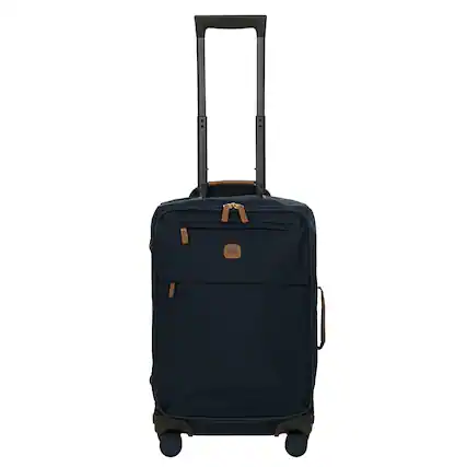 Front. Bric's - X-travel 21" Carry-On Spinner, Navy - Navy.