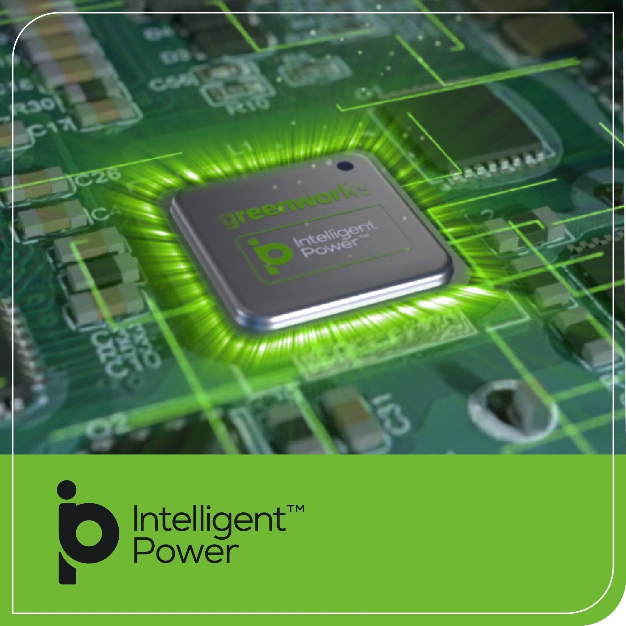 GS6 3 R10 1 C26 C greenworks Intelligent Power UaU . MYO 92 C31 TM b Intelligent Power 2