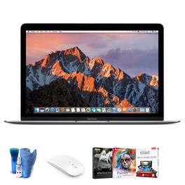 Apple - Refurbished Excellent - 12" MacBook Gray- Kit with Mouse + Type C USB Hub (Spanish Keyboard)
