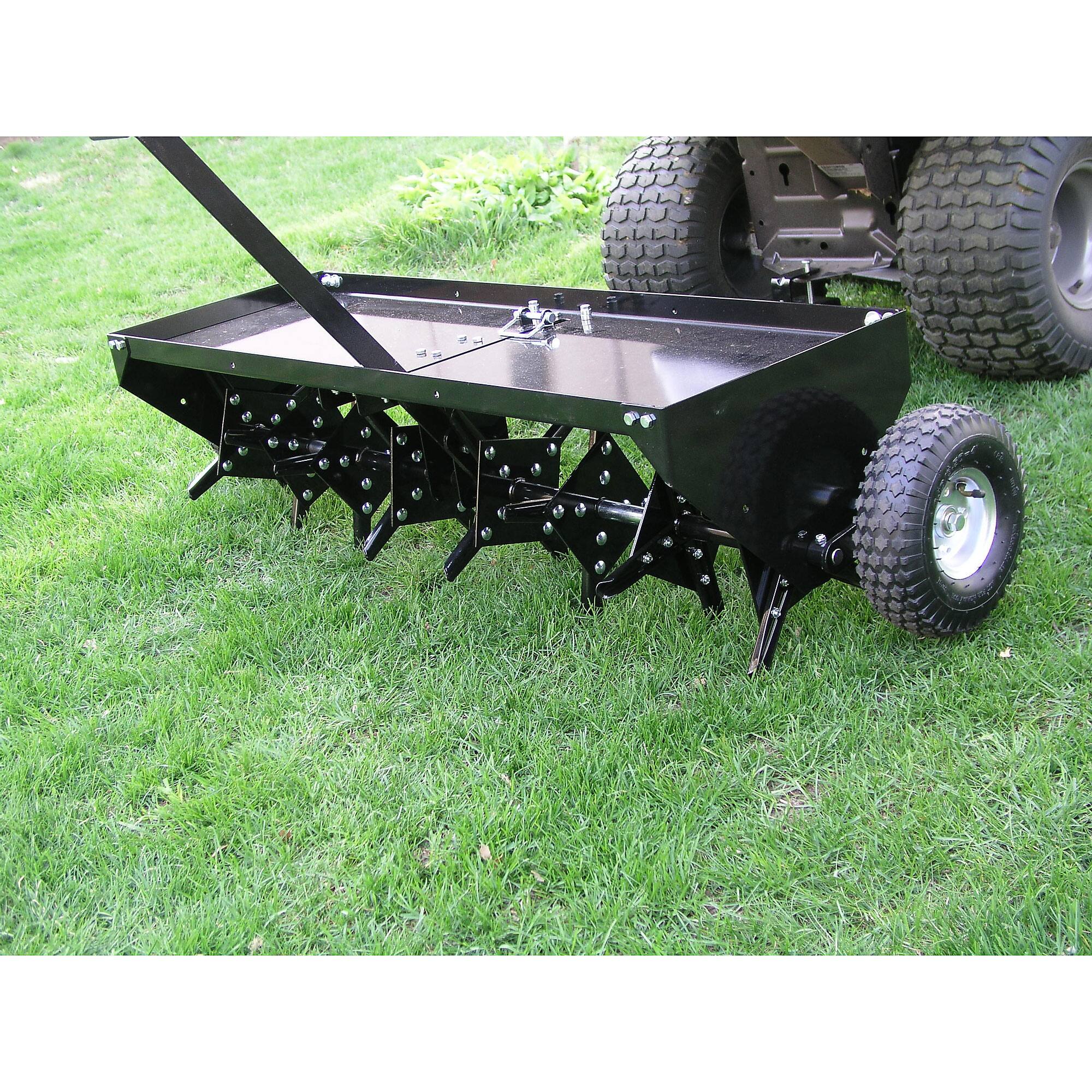 Alt View 10. Yard Tuff - Yard Tuff Steel Plug Aerator Universal Hitch, 40 Inch Wide Working Width, Black - Black.