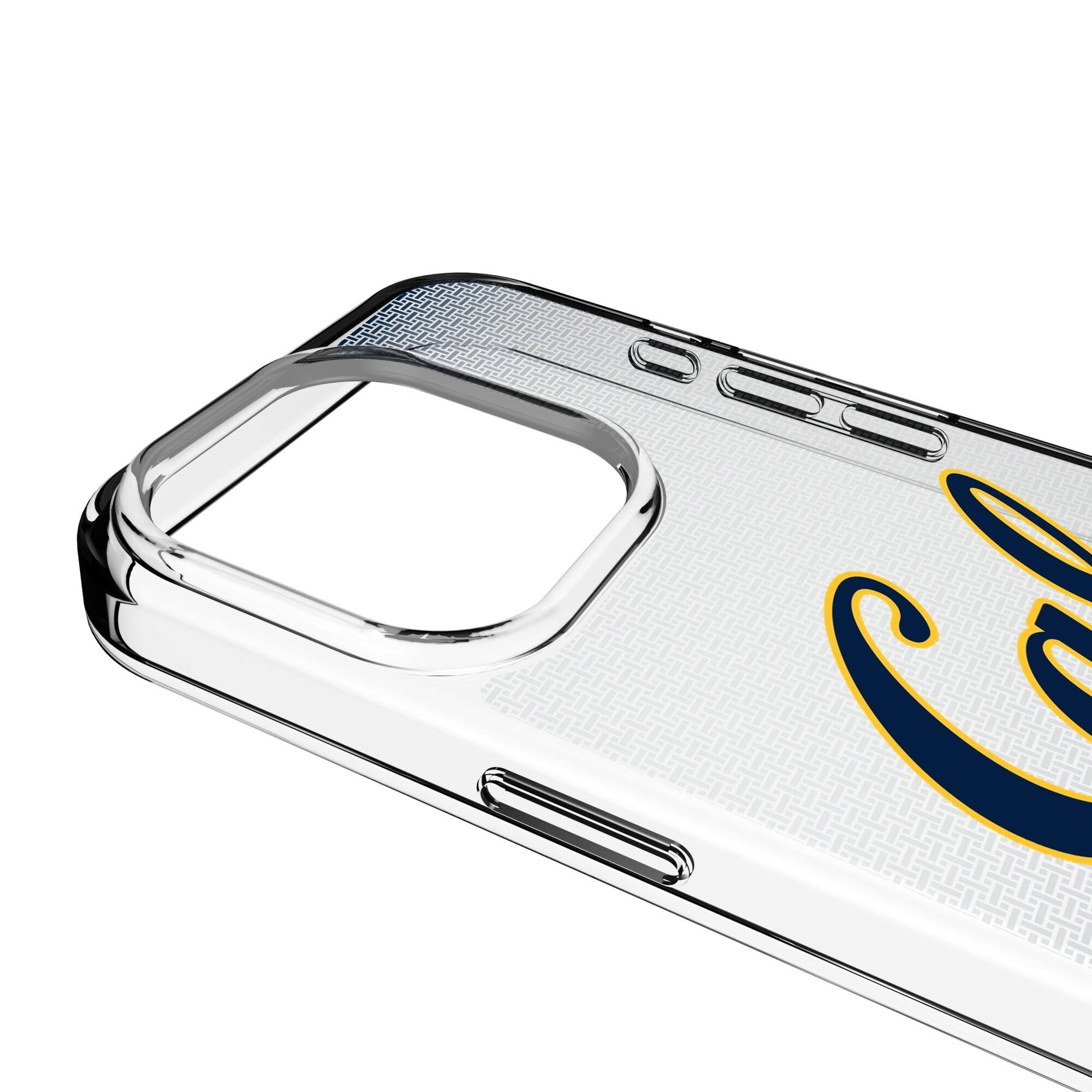 Alt View 2. Keyscaper - Cal Bears Linen Logo iPhone Clear Case - 15 - Multicolor.