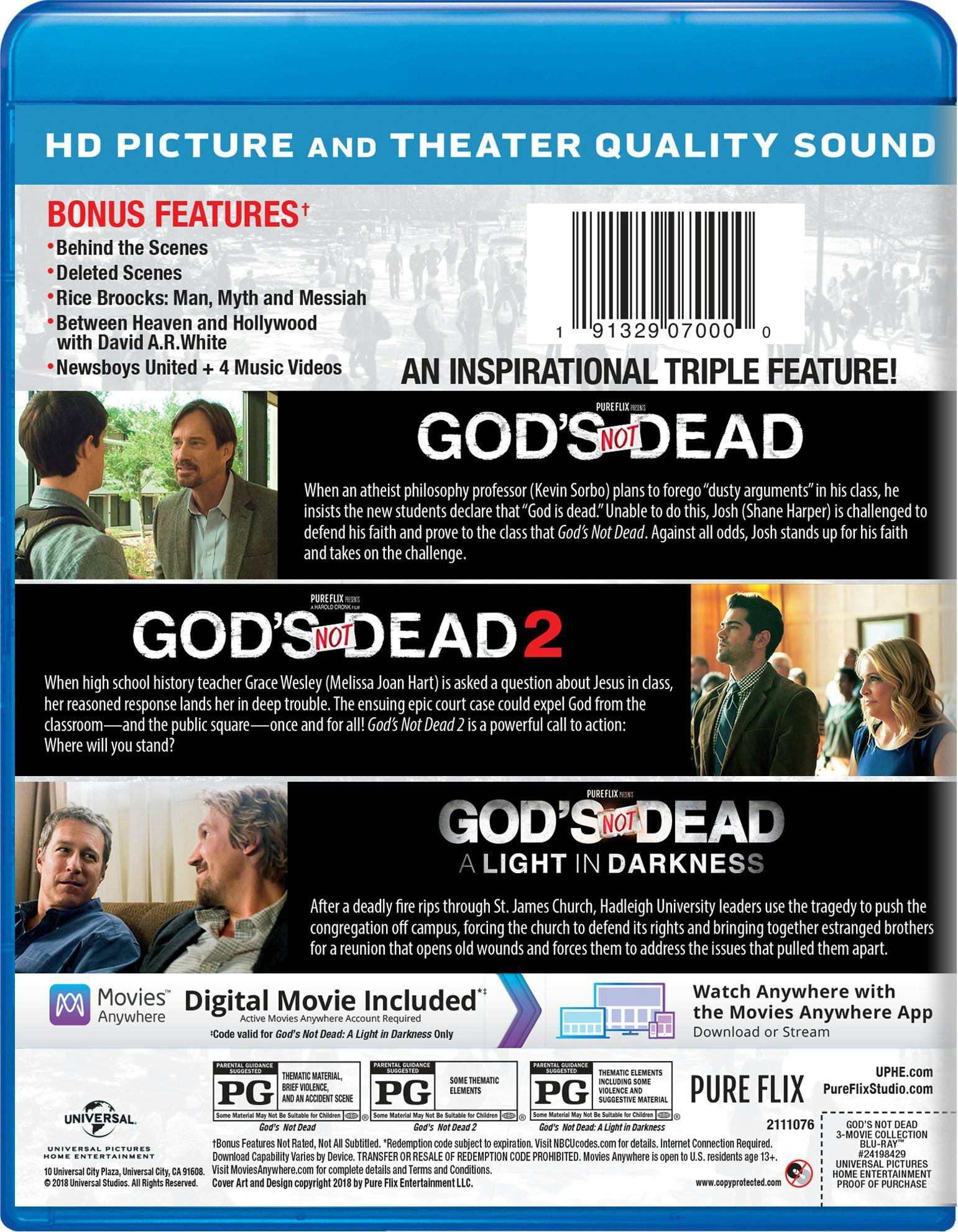 Angle. God's Not Dead: 3-movie Collection (Blu-ray Triple Feature) [Blu-ray].
