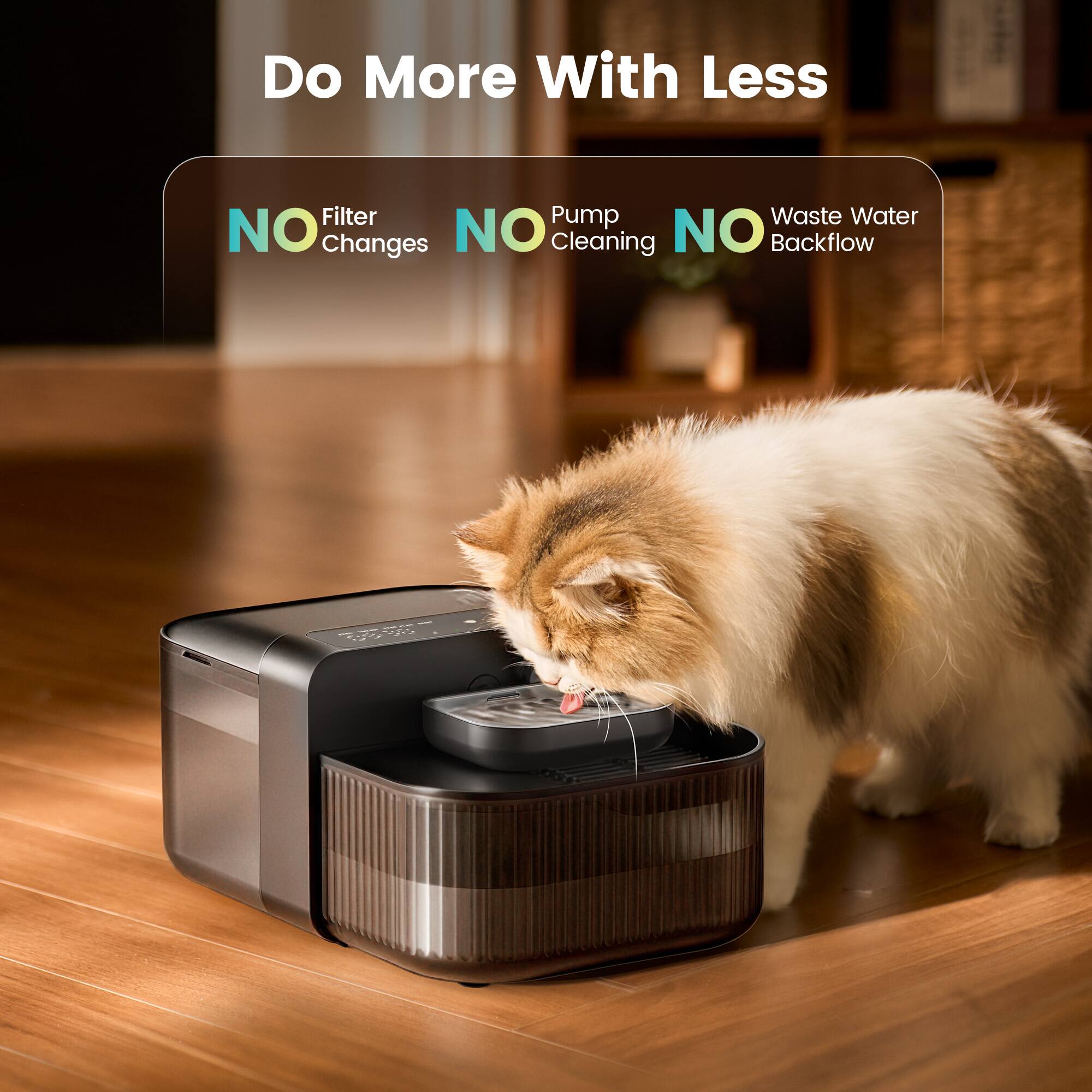 Do More With Less  
Filter Pump Waste Water  
NO Changes  
NO Cleaning  
NO Backflow