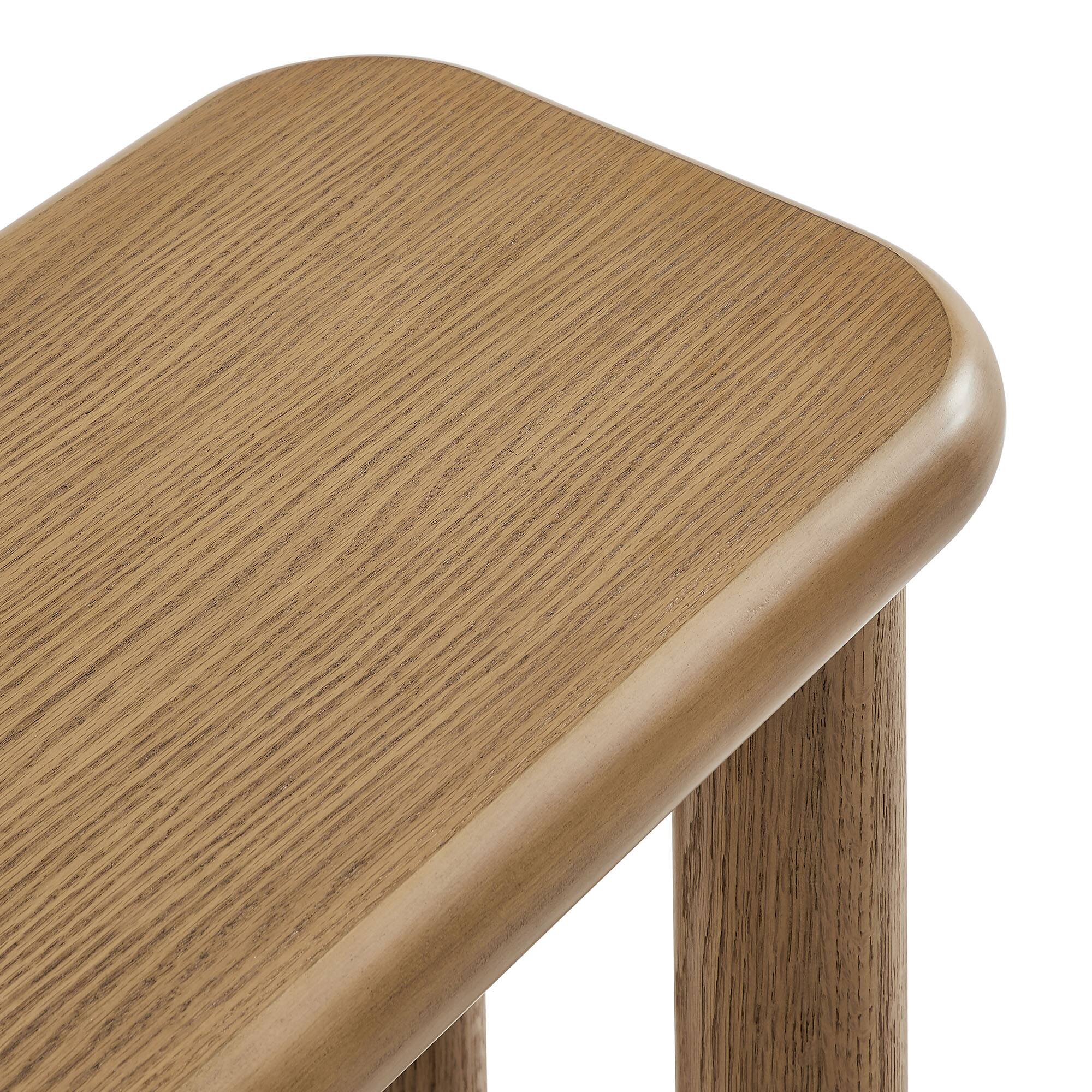 Alt View 5. Modway - Alvia 58" Oak Wood Bench by Modway - Weathered Oak.