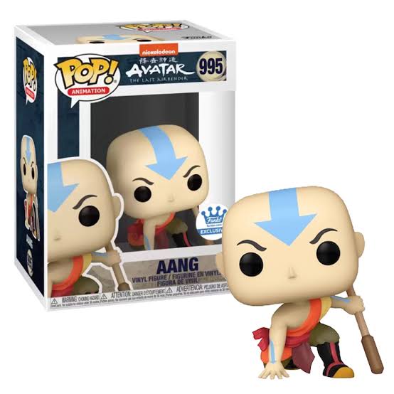 nickelodeon POP! AVATAR 995 THE LAST AIRBENDER ANIMATION  
Funko EXCLUSIVE  
A WARNING CHING  
AANG FIGURINE EN VINYL VINYL FIGURE / FIGURA DE VINIL ADVERTENCIA.