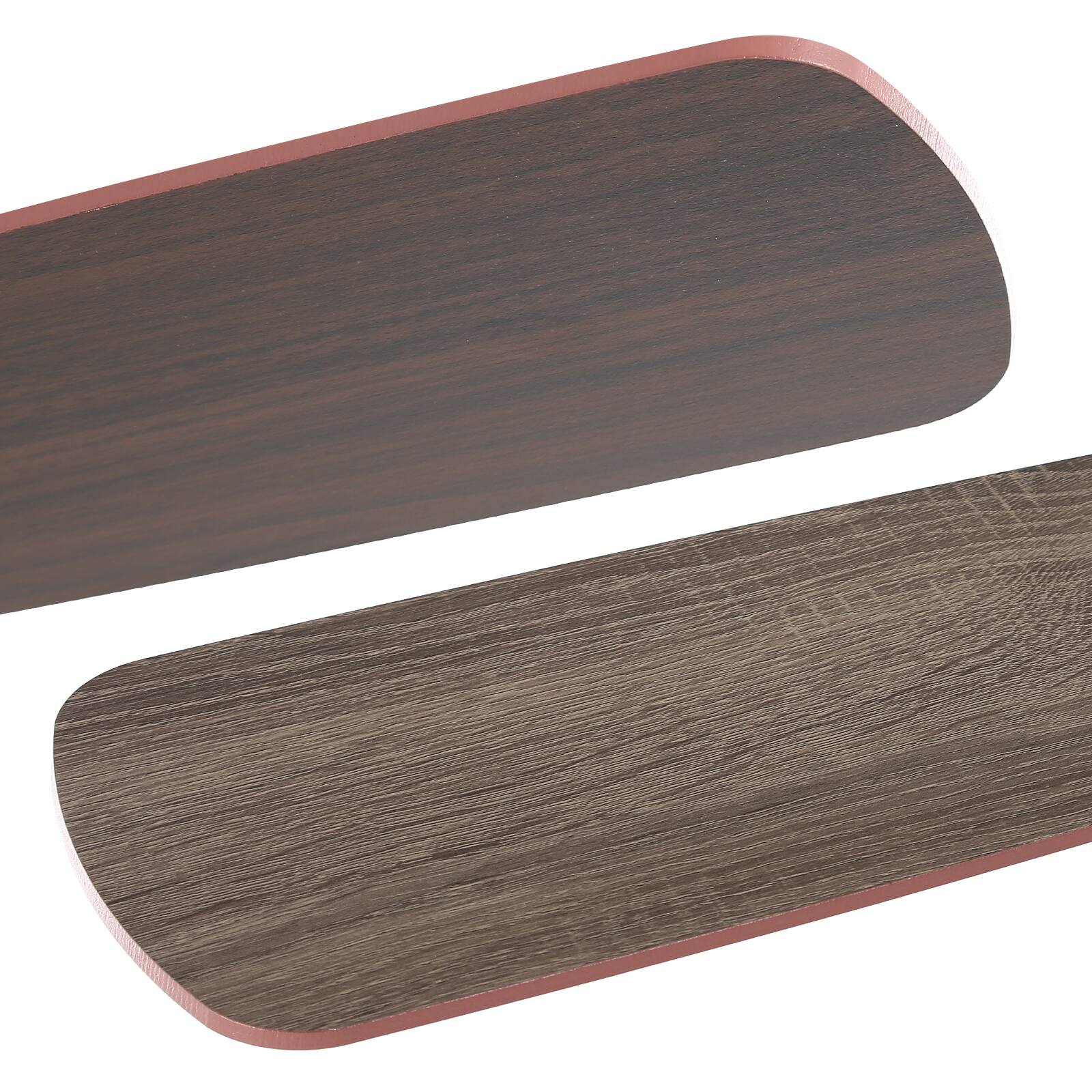 Alt View 4. Sofucor - 52 Inch Flush Mount LED Ceiling Fan With Dual Finish Blades and Remote Modern Low Profile Ceiling Fan Bedroom Farmhouse - Black - 2PCS.