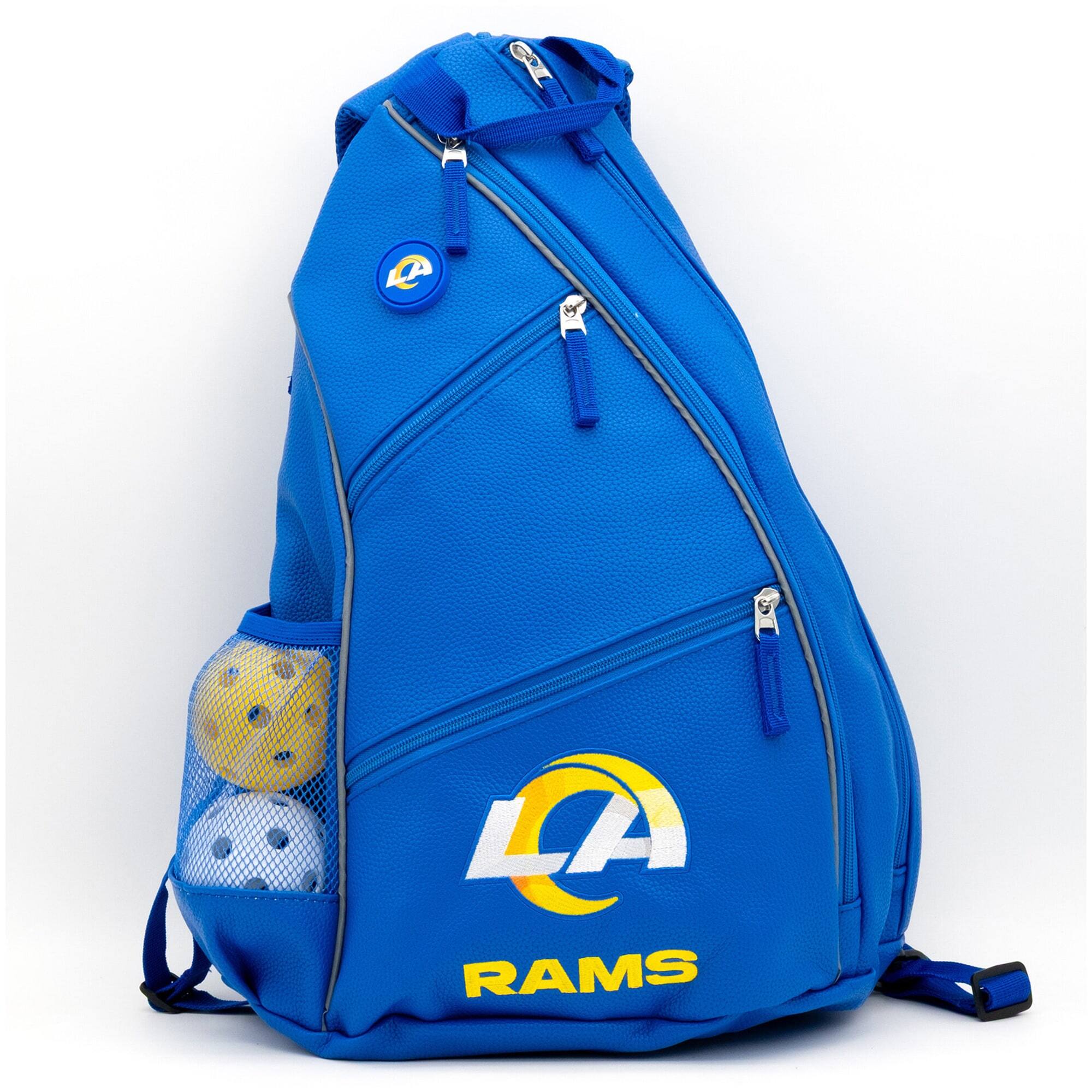 Alt View 3. Team Golf - Los Angeles Rams Embroidered Team Pickleball Backpack - Multicolor.